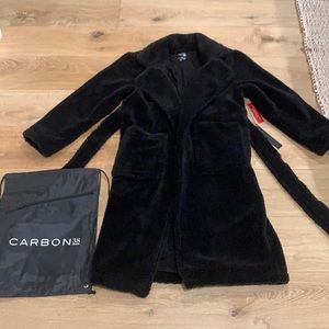 Never before worn black teddy jacket
